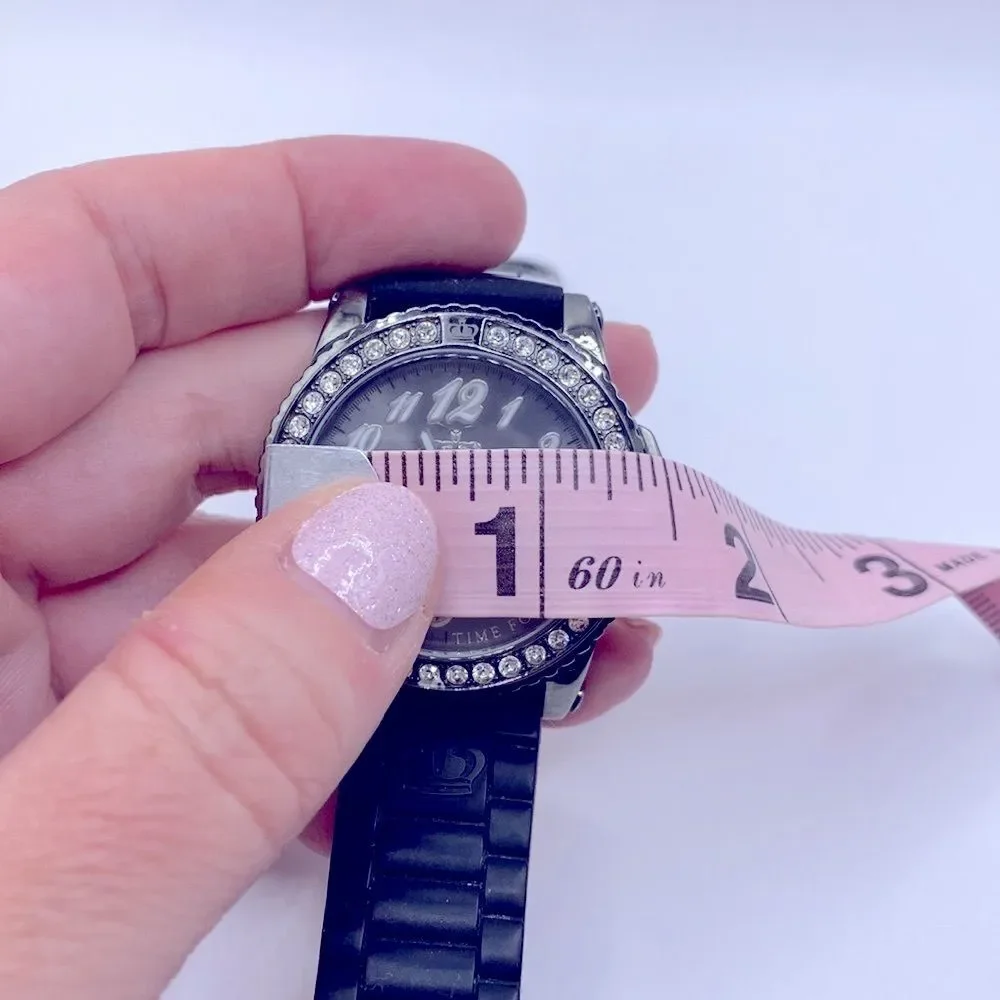 Working! Ladies Juicy Couture “Time For Couture” Rhinestone Bezel Watch